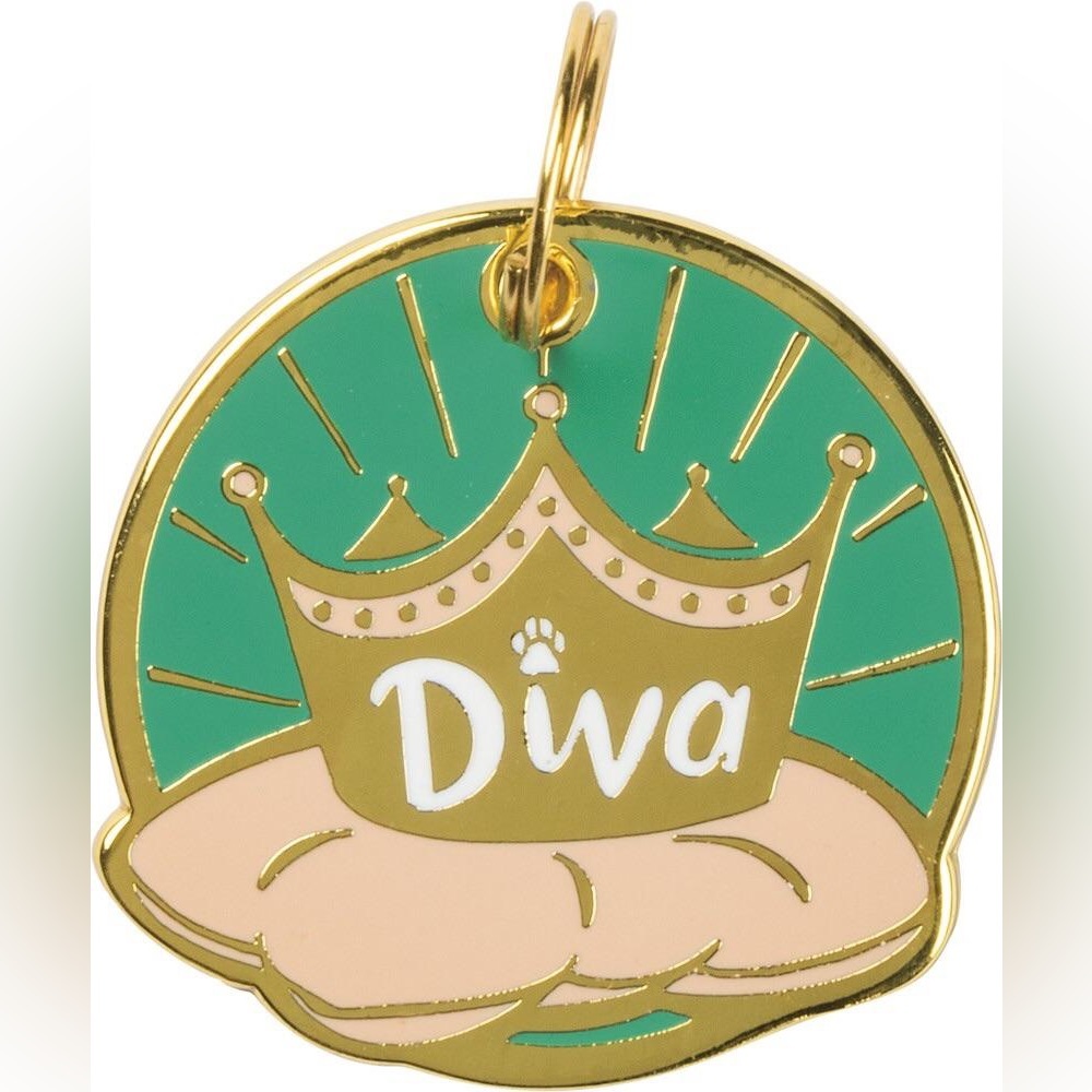 Primitives By Kathy Diva Dog Collar Charm - New in Package